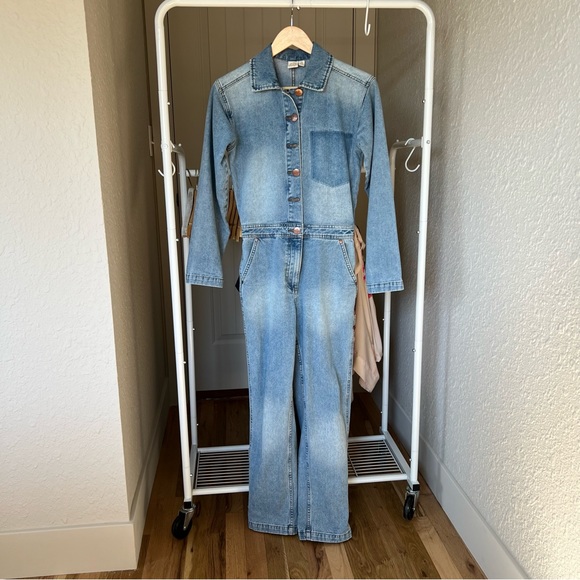 Wrangler X Billabong denim jumpsuit NWOT - Picture 5 of 8